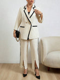 Abito Da Donna Taglia Forte Con Contrasto Trim E Blocchi Di Colore