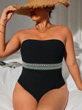 Costume intero chevron pannello a nastro tubo