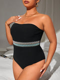 Costume intero chevron pannello a nastro tubo
