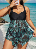 Tankini senza maniche per taglie forti, estivo