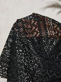 Tankini a punto maglia a contrasto senza maniche con collo Halter e schiena scoperta