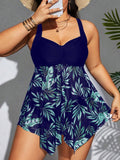 Tankini senza maniche per taglie forti, estivo