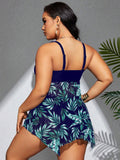 Tankini senza maniche per taglie forti, estivo