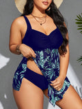 Tankini senza maniche per taglie forti, estivo