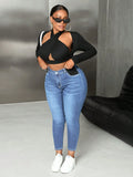Jeans attillati elasticizzati di taglia comoda