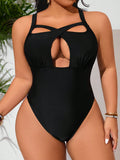 Costume da bagno intero con design traforato