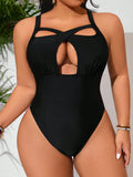 Costume da bagno intero con design traforato