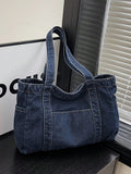 Borsa a spalla blu di alta qualità