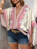 Camicia oversize con stampa posizionata, minimalista e alla moda
