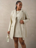 Completo da donna composto da 2 pezzi, vestito vintage elegante e blazer, outfit casual, set da 2 pezzi da donna