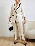 Abito Da Donna Taglia Forte Con Contrasto Trim E Blocchi Di Colore