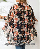 Cardigan  lungo nero casual e ampio in pizzo  per donne,