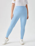 Leggings con volant dettaglio volant con tasca a toppa