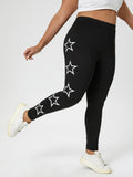 Leggings con stampa stella