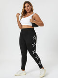 Leggings con stampa stella