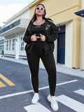 Leggings vita alta laterale righe