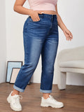 Jeans mom fit vita alta