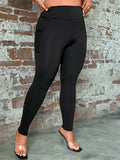 Taglie Forti Leggings inserto in rete con tasca del telefono