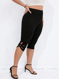 Taglie Forti Leggings scavato contorto
